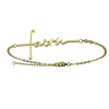 Image of (Gift-wrapped) Faith Cross Bracelet - Gold