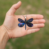Image of Faith over Fear Dragonfly Rearview Mirror Ornament (Ships on or around 8-31-26)