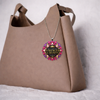 Image of She Is Clothed Flower Rearview Mirror Ornament (Ships on or around 8-31-26)