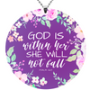 Image of God Is Within Her Key Chain, Rearview Mirror Ornament