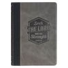 Image of Seek the Lord Black and Gray Faux Leather Classic Journal - 1 Chronicles 16:11
