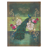 Image of Blessed Blue Peacock Hardcover Journal - Jeremiah 7:7