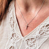 Image of 925 Sterling Silver Petite Cross Necklace