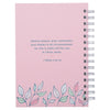 Image of Thank You Mom Pink and White Daisy Spiral Journal - 1 Thessalonians 5:16-18