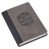 Image of Seek the Lord Black and Gray Faux Leather Classic Journal - 1 Chronicles 16:11