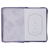 Image of Strength & Dignity Hummingbird Purple Faux Leather Classic Journal with Zipper Closure - Proverbs 31:25