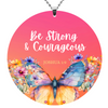 Image of Be Strong Rearview Mirror Ornament
