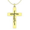 Image of (Gift-wrapped) Faith Inside Cross Necklace - Gold
