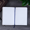 Image of Walk By Faith Navy and Gray Classic Journal with Elastic Closure and Pen Holder - 2 Corinthians 5:7