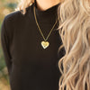 Image of (Gift-wrapped) A Piece of My Heart Necklace - Gold