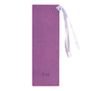 Image of For I Know the Plans Purple Faux Leather Bookmark - Jeremiah 29:11