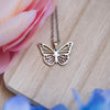 Image of Butterfly Cross Necklace