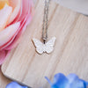 Image of Butterfly Cross Necklace