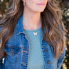 Image of Butterfly Cross Necklace