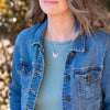 Image of Butterfly Cross Necklace