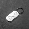 Image of Iron Sharpens Iron Key Chain: Proverbs 27:17 Engraving