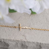 Image of (Gift-wrapped) Faith Cross Bracelet - Gold