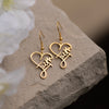 Image of (Gift-wrapped) Faith Heart Earrings - Gold