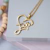 Image of (Gift-wrapped) Faith Heart Necklace - Gold