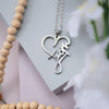 Image of (Gift-wrapped) Faith Heart Necklace - Silver