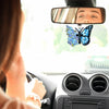 Image of Faith Butterfly Key Chain, Rearview Mirror Ornament - Blue