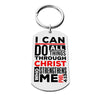 Image of I Can Do All Things Dog Tag Key Chain