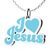 Image of I Love Jesus Enamel Necklace