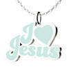 Image of I Love Jesus Enamel Necklace