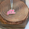 Image of I Love Jesus Enamel Necklace