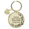 Image of Great Teacher Epoxy-coated Metal Keychain with Charm - Ecclesiastes 2:26