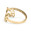Image of Blessed + Cross Adjustable Ring