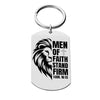 Image of Men of Faith Dog Tag Key Chain