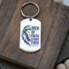 Image of Men of Faith Dog Tag Key Chain