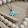 Image of My Redeemer Lives Enamel Necklace
