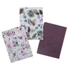 Image of Strength and Dignity Purple Floral Notebook Set - Proverbs 31:25