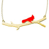 Image of (Gift-wrapped) Cardinal Necklace - Gold