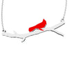 Image of (Gift-wrapped) Cardinal Necklace - Silver