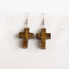 Image of Stone Cross Earrings