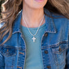 Image of Stone Cross Necklace