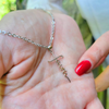 Image of 925 Sterling Silver Petite Faith Cross Necklace