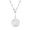 Image of Sunburst Cross Paperclip Necklace