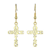 Image of (Gift-wrapped) Amazing Grace Cross Earrings - Gold