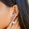 Image of Small Stainless Steel Cross Stud Earrings