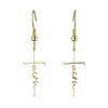 Image of (Gift-wrapped) Faith Cross Earrings - Gold