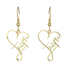 Image of (Gift-wrapped) Faith Heart Earrings - Gold