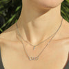 Image of "Loved" Layered Cross Charm Necklace - Stainless Steel