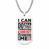 Image of I Can Do All Things Dog Tag Necklace