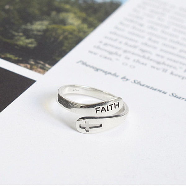 Faith store cross ring