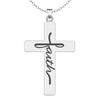 Image of (Gift-wrapped) Faith Inside Cross Necklace - Silver