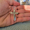 Image of (Gift-wrapped) Faith Inside Cross Necklace - Silver